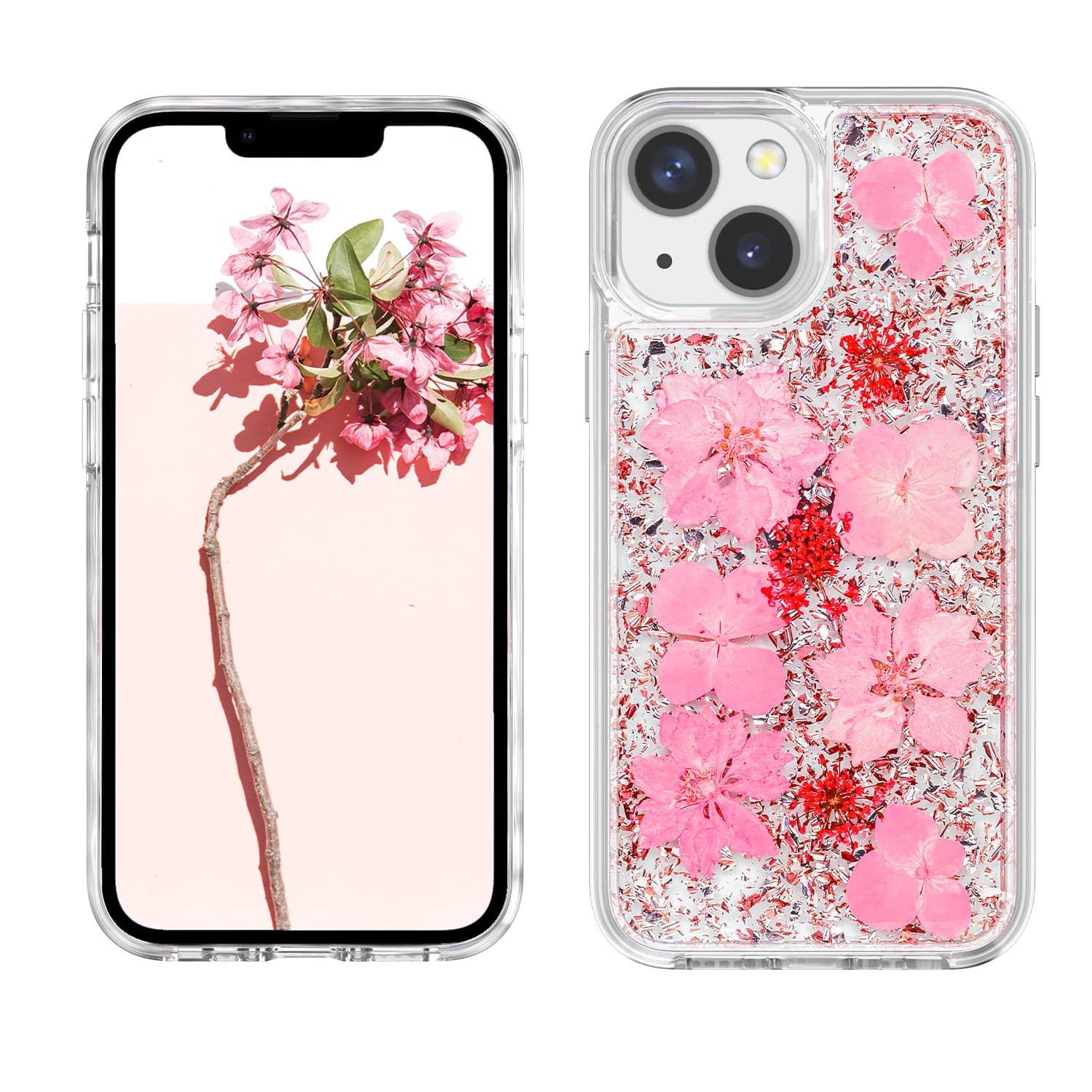 <b>iPhone 13 mini 金粉手机壳</b>