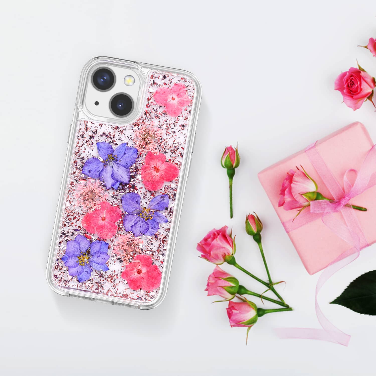 <b>iPhone 13 mini 金紫手机壳</b>