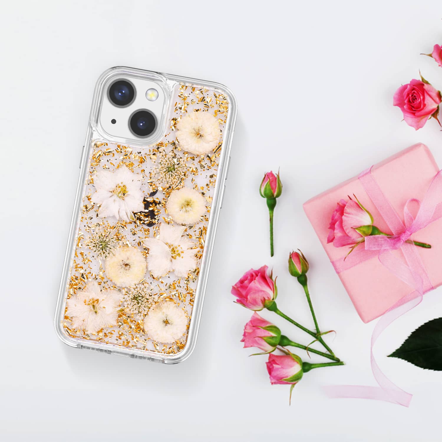 <b>iPhone 13 mini 金花手机壳</b>