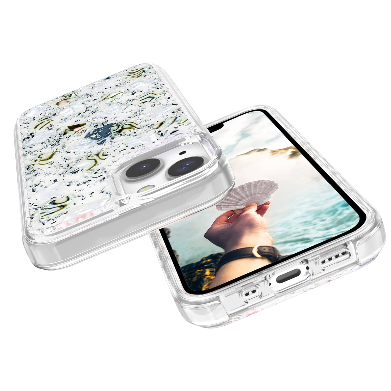 <b>iPhone 13 mini 银紫手机壳</b>