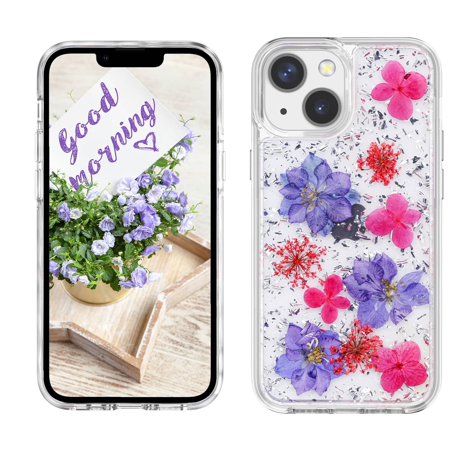 <strong>iPhone 13 mini 银紫手机壳</strong>