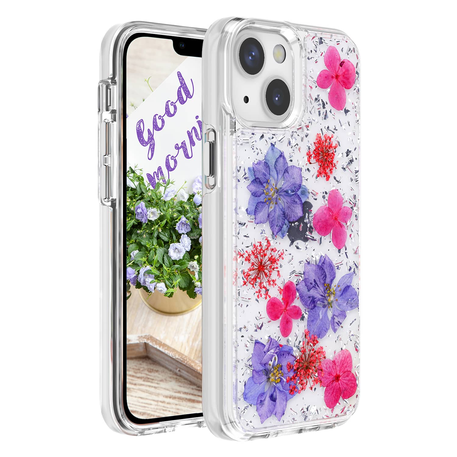 <b>iPhone 13 mini 银紫手机壳</b>